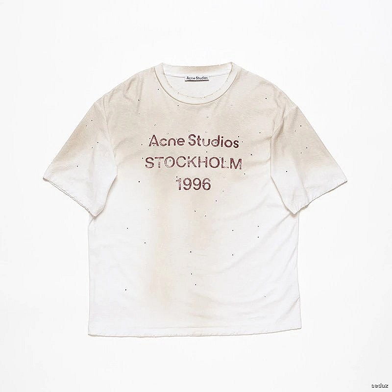 Acne Studios 2090-80 White Style Ac908056 Stockholm Logo T-Shirt Layered Outfit