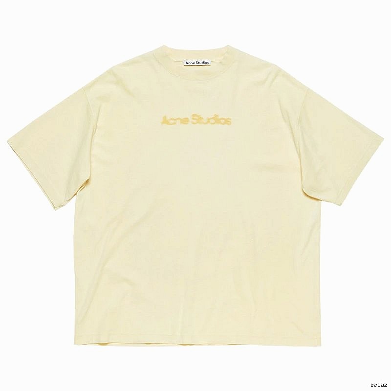 Acne Studios 2090-80 Yellow Style Ac908039 Stockholm Logo T-Shirt Everyday Rotation