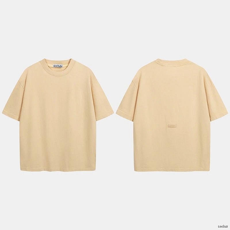 Acne Studios 2090-80 Yellow Style Ac908040 Stockholm Logo T-Shirt Match Day