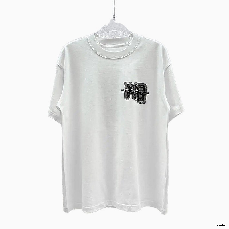 Alexander Wang Logo Cool Style White T-Shirt