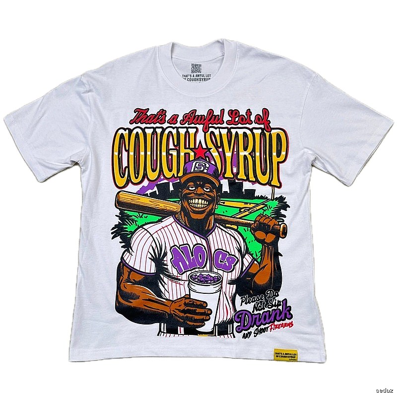 ALOCS American Vintage Baseball White Short-sleeve T-shirt