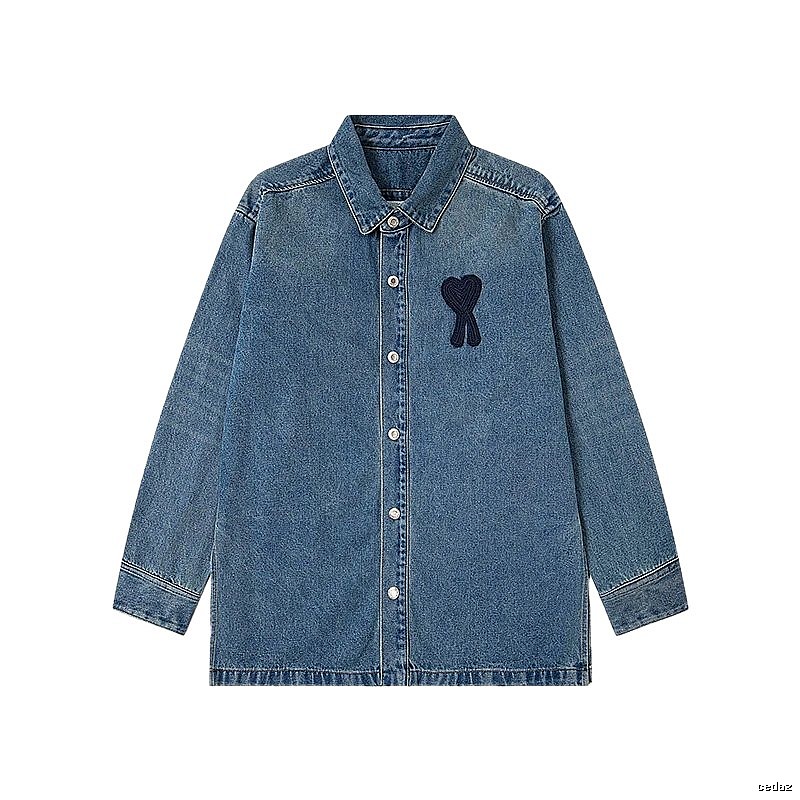 AMI Love Denim Shirt