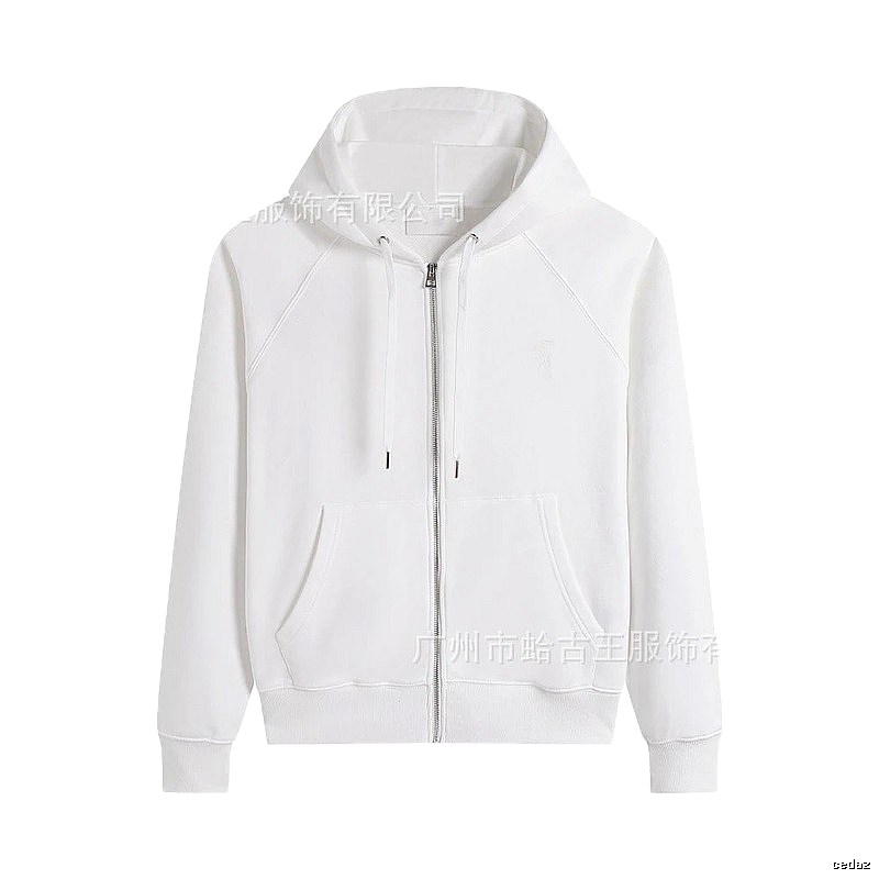 AMI minimalist style white hoodie