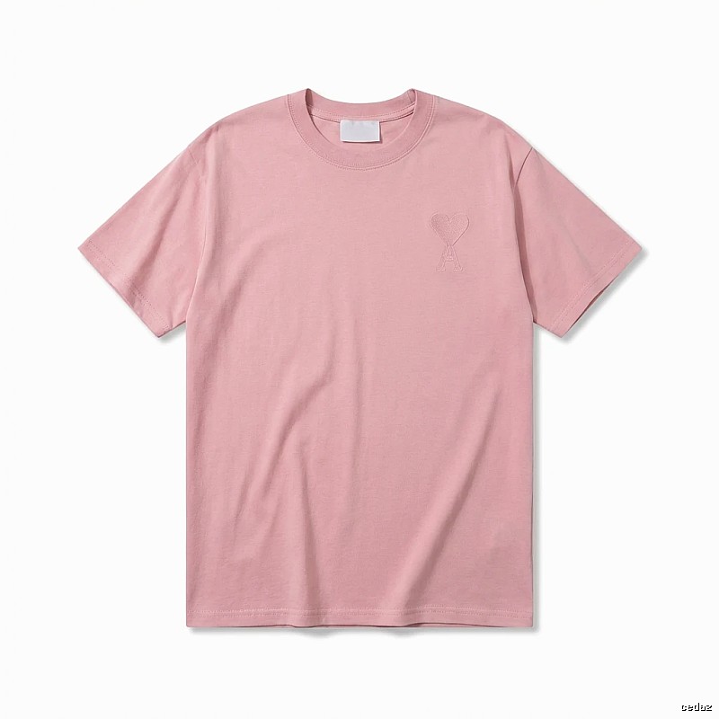 AMI simple and elegant pink T-shirt