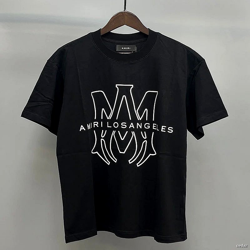 Amiri Black Records Graphic T-Shirt Easy Pairing