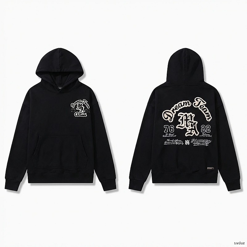 AMIRI Black Retro Hoodie