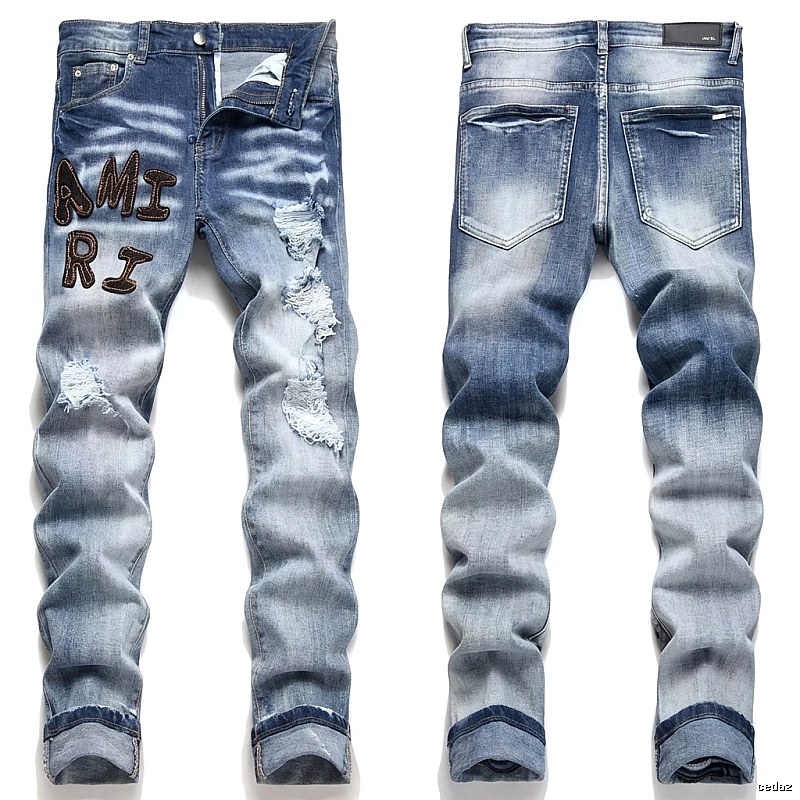 AMIRI Gradient Ripped Jeans