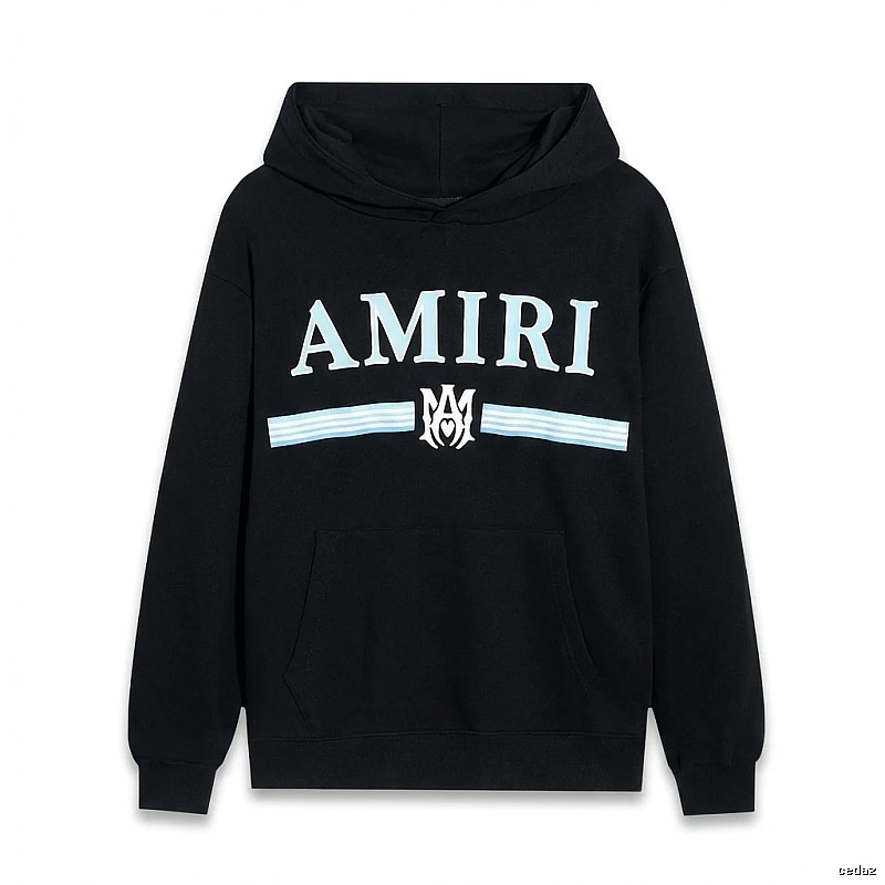 AMIRI letter-printing style black sweatshirt