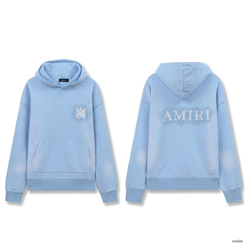 AMIRI Printed Leisure Style Light Blue Sweatshirt