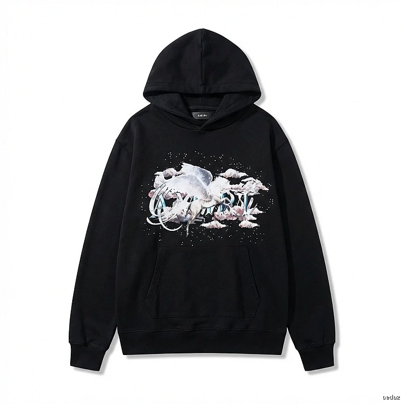 AMIRI Printed Trendy Black Sweatshirt