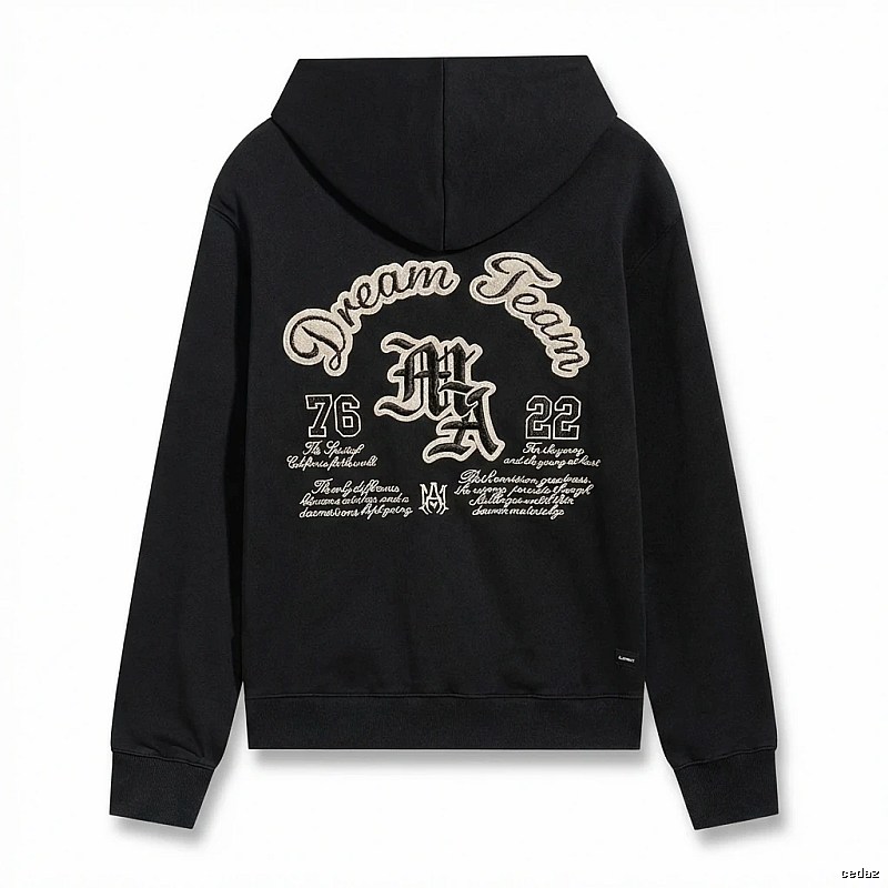 AMIRI Retro Style Black Hoodie
