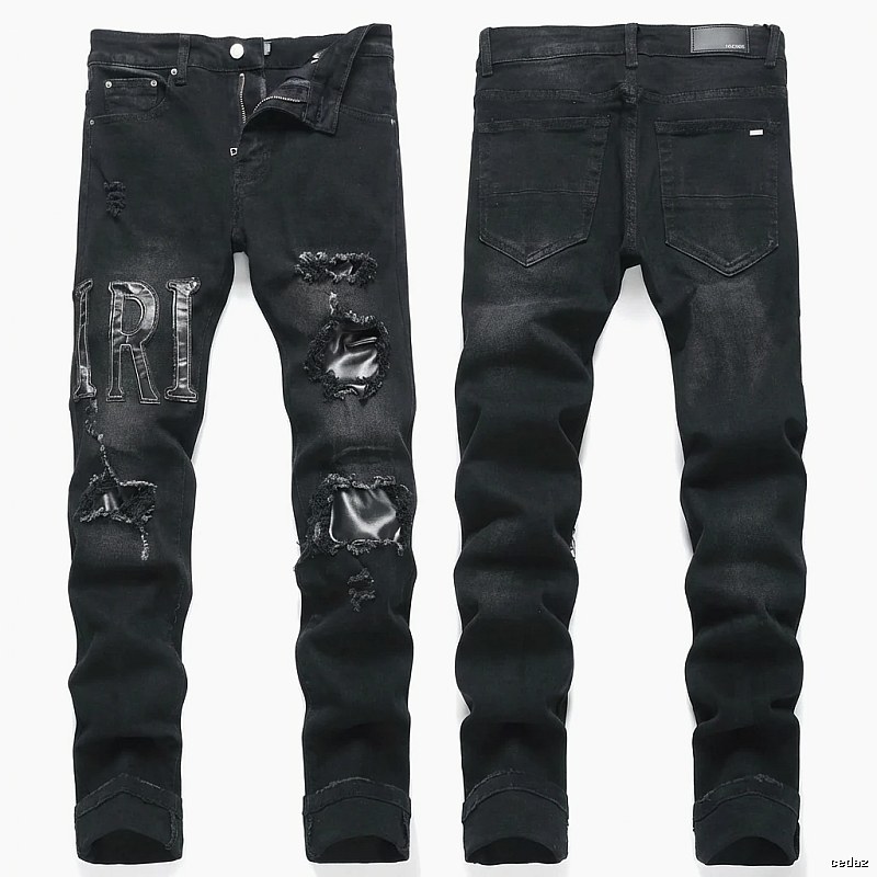 AMIRI Ripped Trendy Cool Black Pants