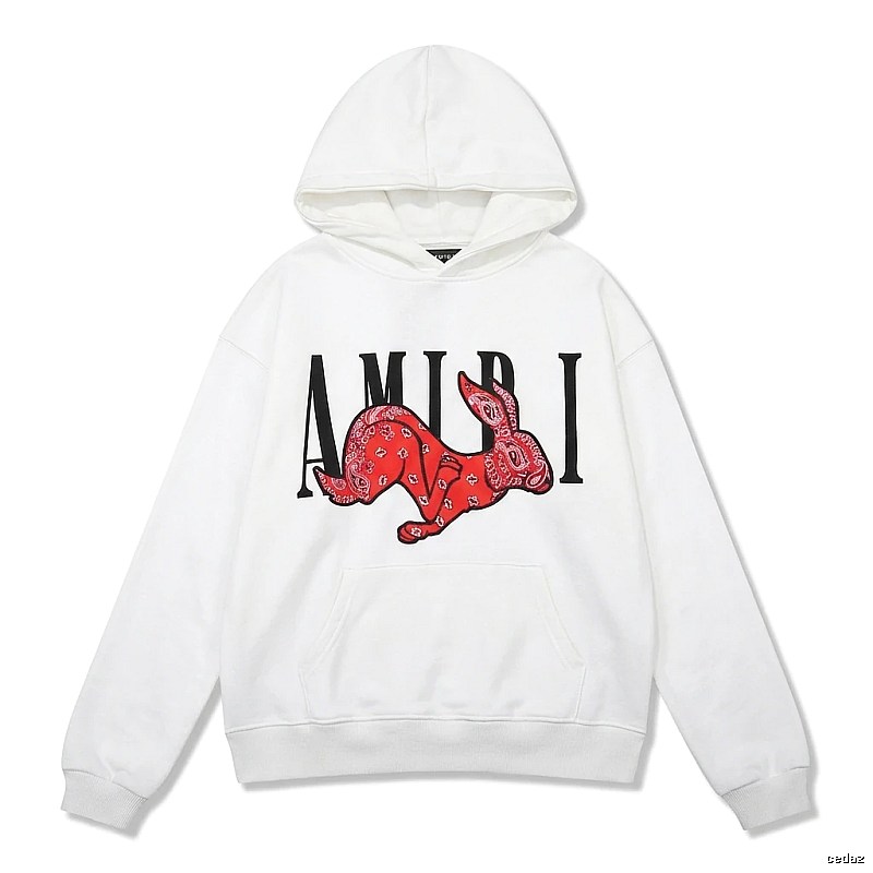 AMIRI White Sweatshirt with Rabbit Print