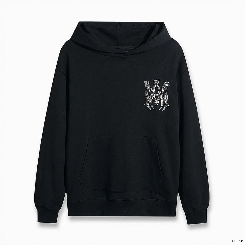 AMIRI's trendy and cool black hoodie