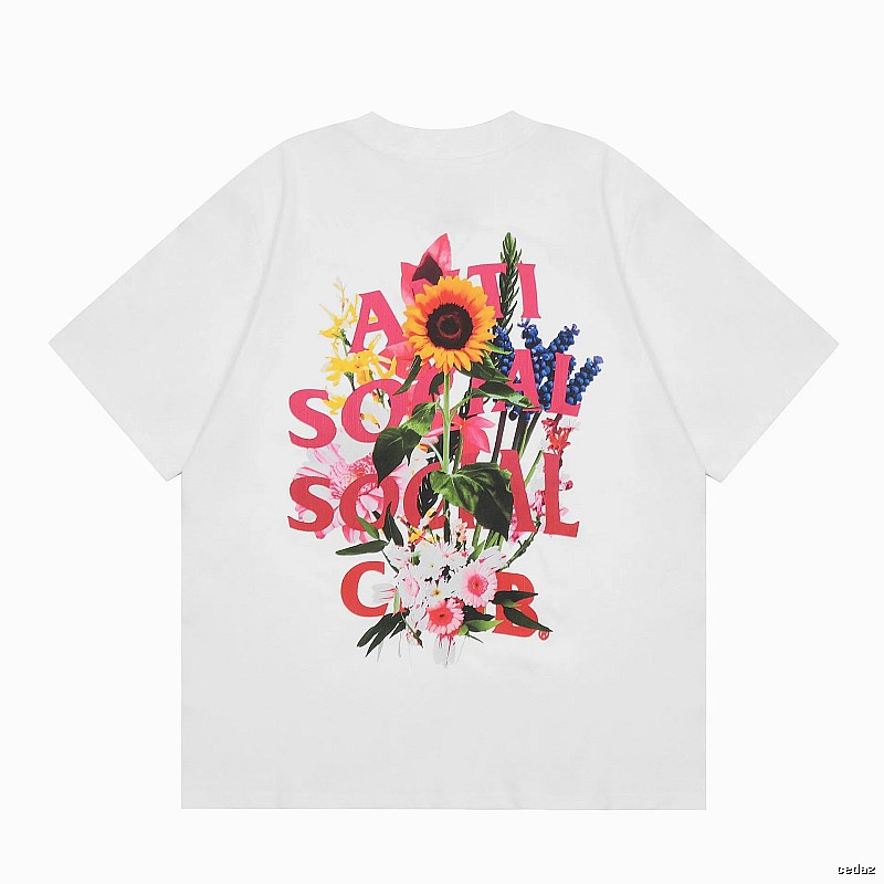 Anti Social Social Club Gift Ready Logo T-shirt Black Orange Anti with Standout Detail