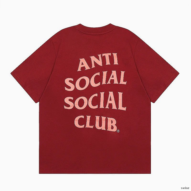 Anti Social Social Club Travel Logo T-shirt Black Orange Anti with Modern Look