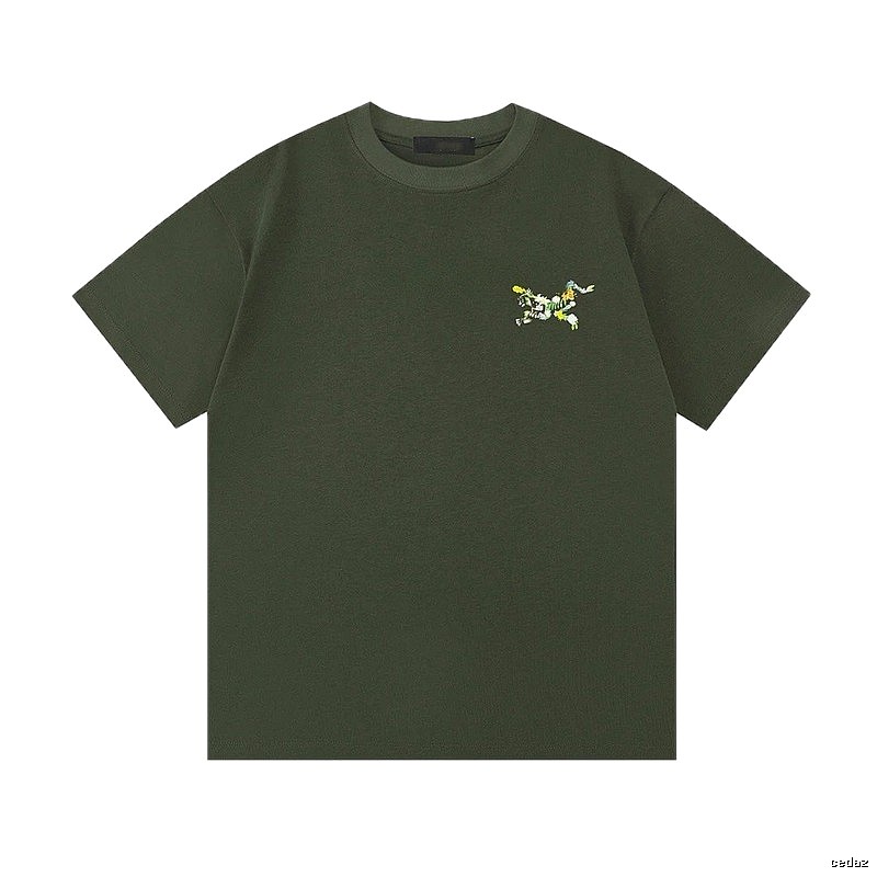 Arc'teryx Floral Logo Outdoor-style Army Green T-Shirt