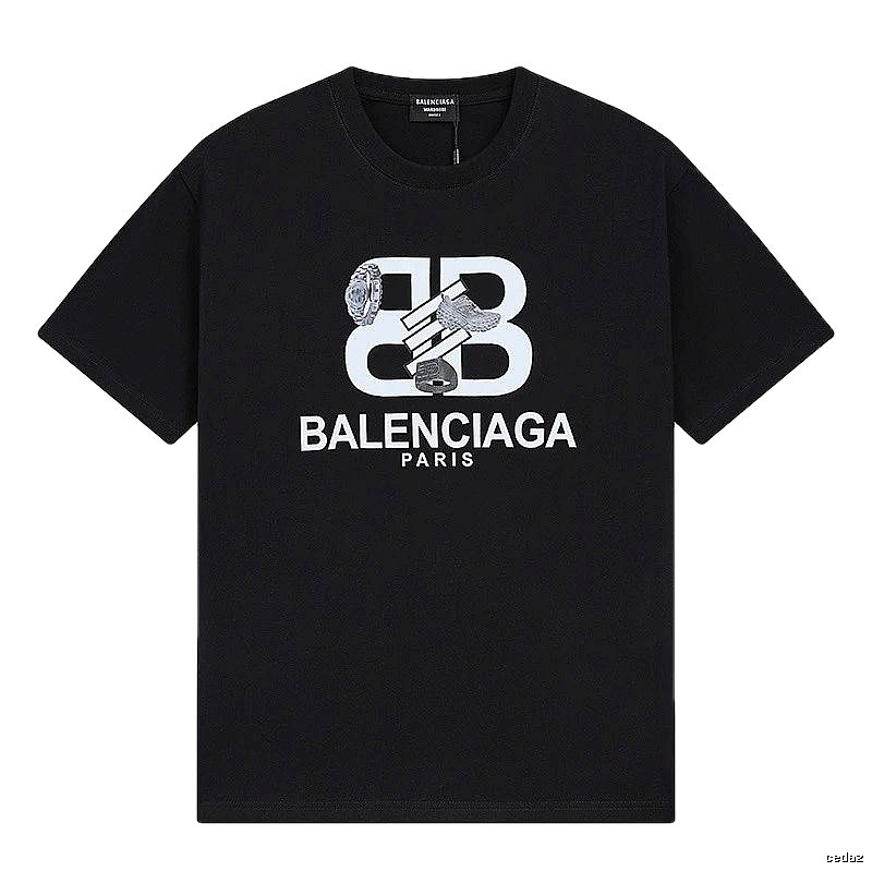 Balenciaga BB Print Short-sleeve Shirt