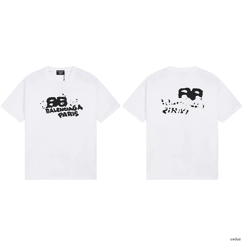 Balenciaga BB Print White T-shirt
