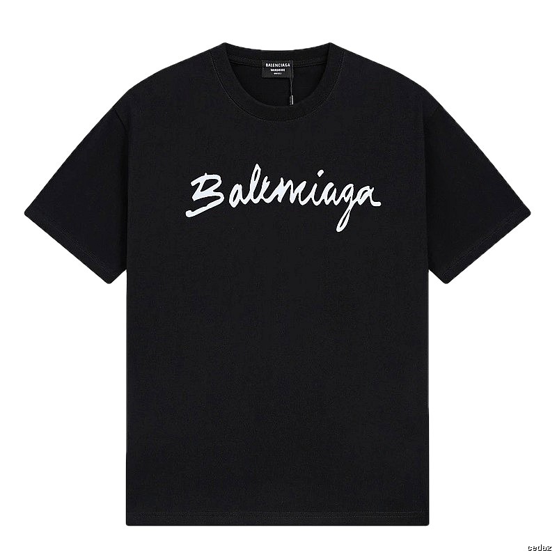Balenciaga minimalist style black T-shirt