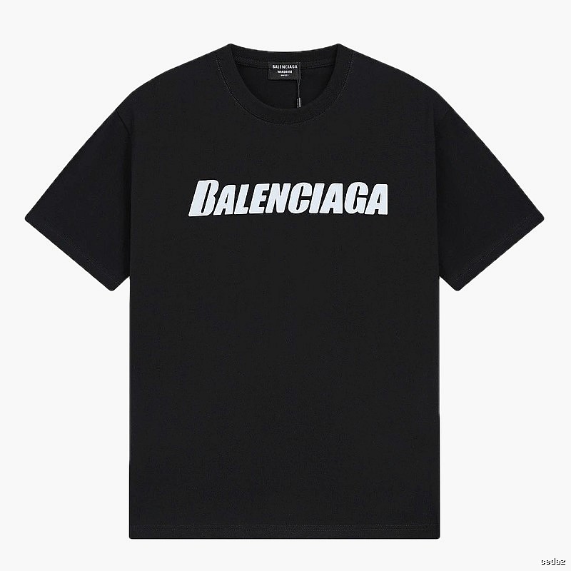 Balenciaga minimalist style black T-shirt