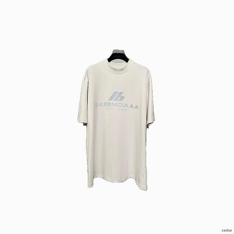 Balenciaga minimalist style off-white T-shirt