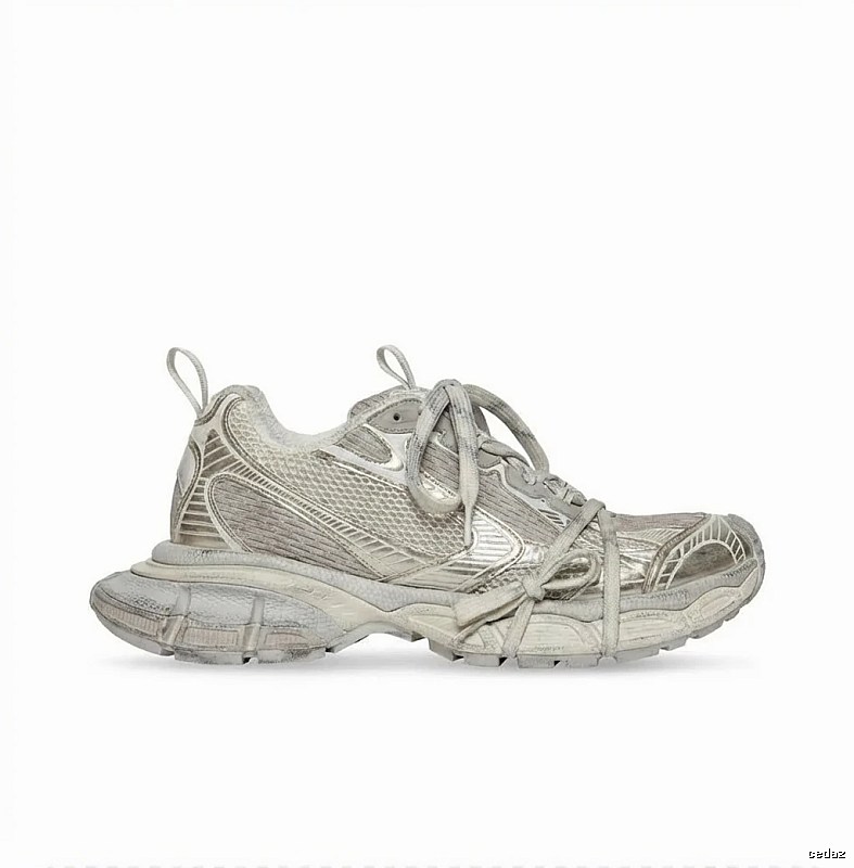 Balenciaga Retro Silver Sneakers