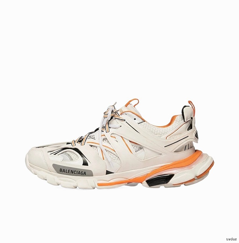Balenciaga retro white-orange sports shoes