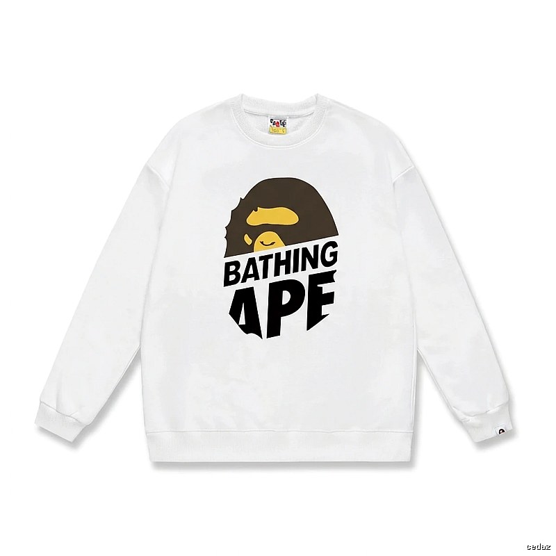 Bape Ape Head Casual White Sweatshirt