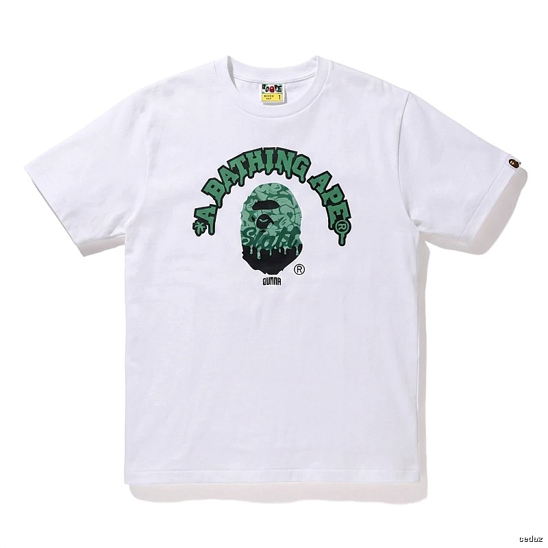 Bape Ape Head Cool White T-shirt in Streetwear Style