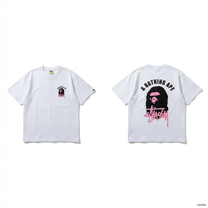 Bape Ape Head Trendy and Cool Style White T-shirt