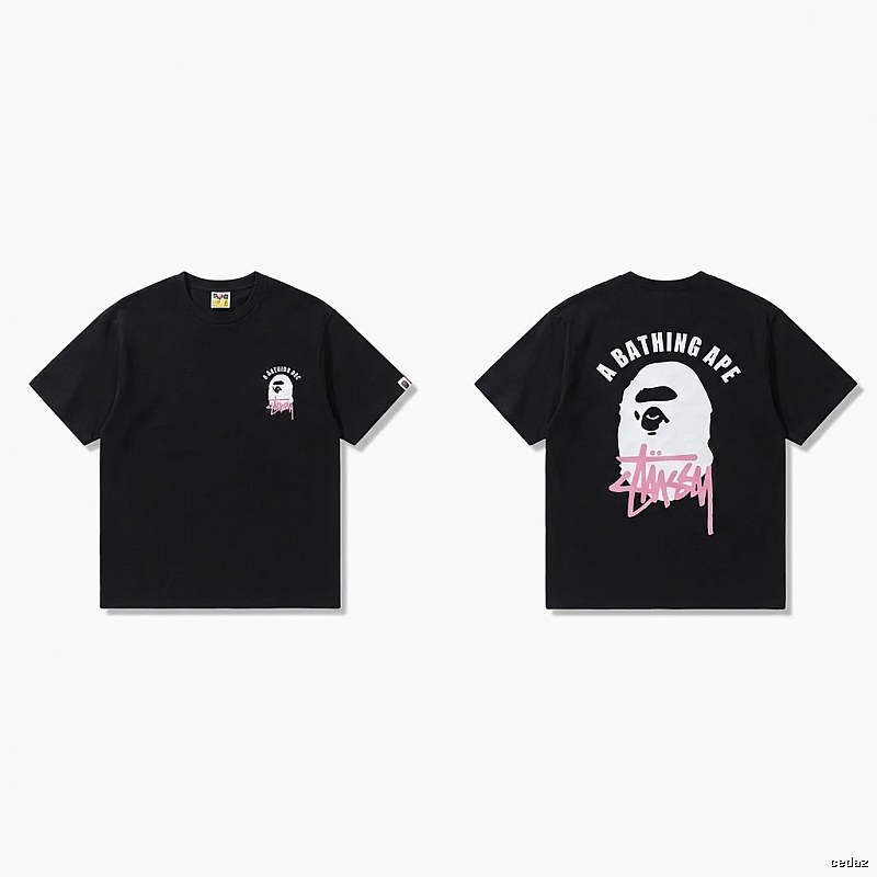 Bape Ape Head Trendy Cool Black T-shirt
