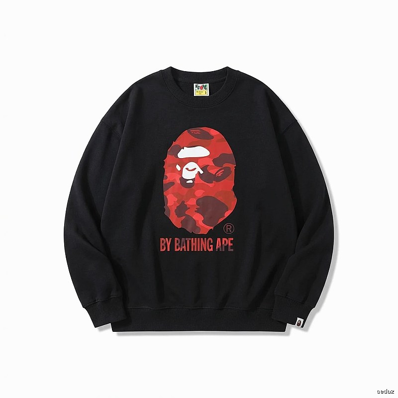 Bape camouflage style black sweatshirt