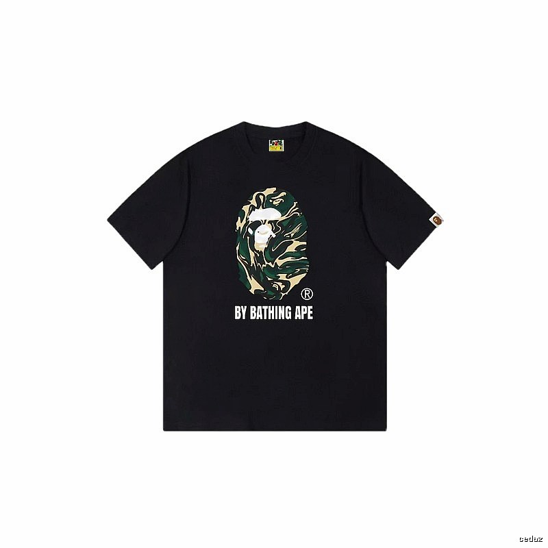 Bape camouflage style black T-shirt