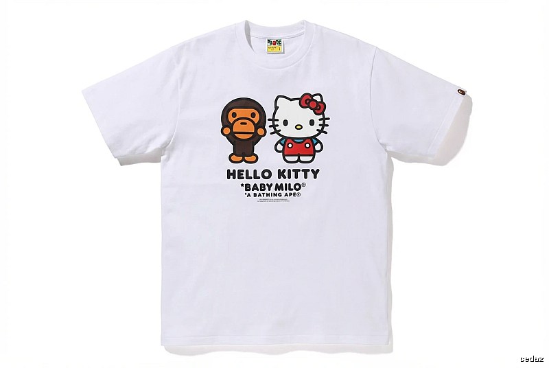 Bape co-branded cartoon white T-shirt