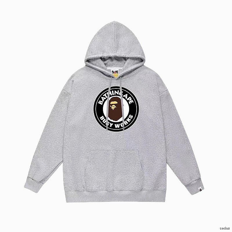 Bape grey casual hoodie