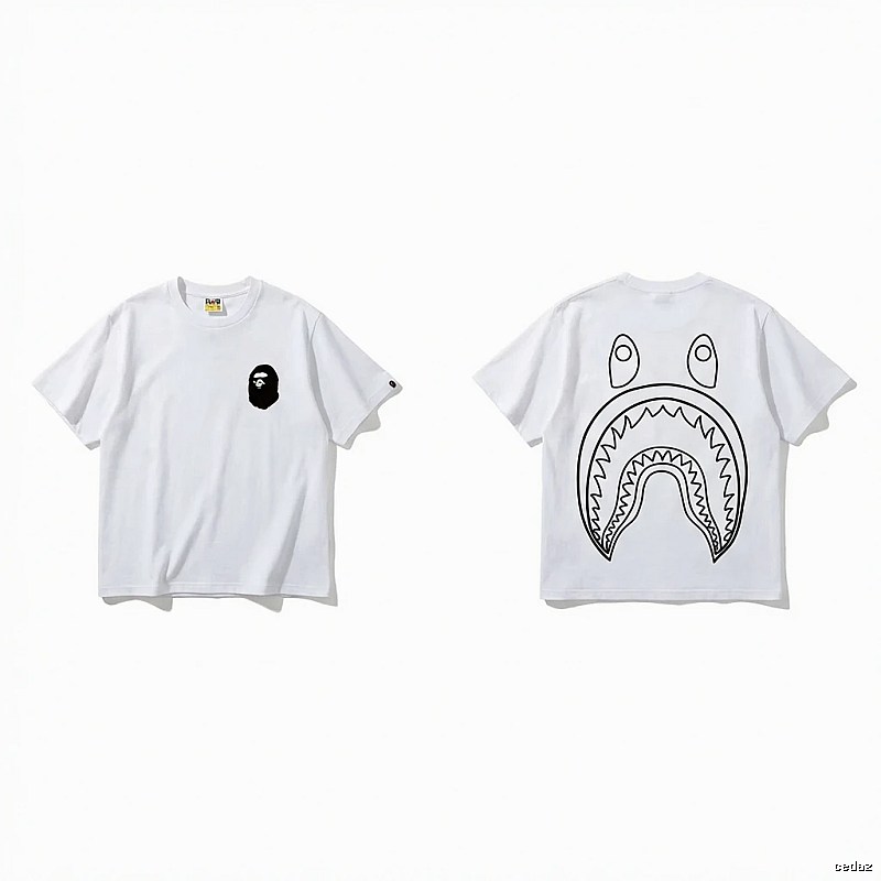 Bape Shark Series Simple White T-shirt