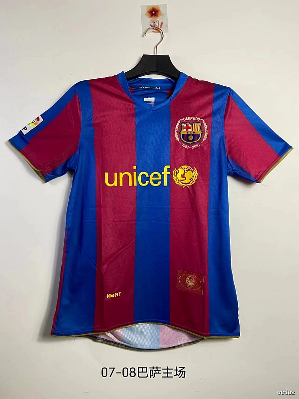 Barcelona Lightweight Retro soccer jersey Blue Red Barcelona for Trend Styling