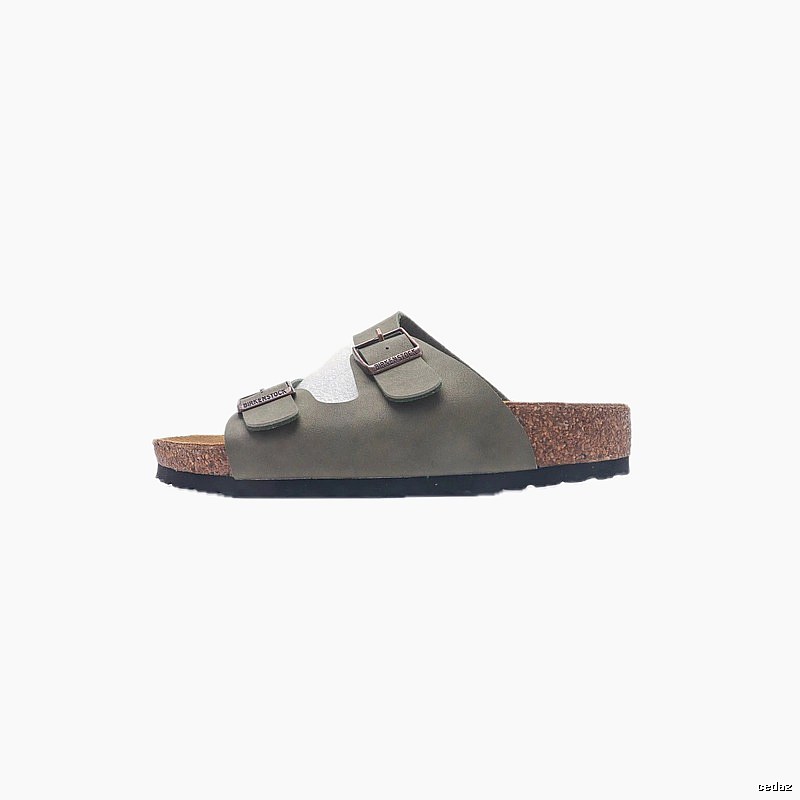 Birkenstock Arizona Casual-style Olive Green Slide Sandals