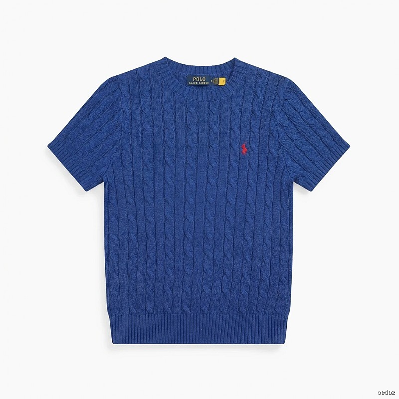 Blue knitted sweater of Ralph Lauren Polo series