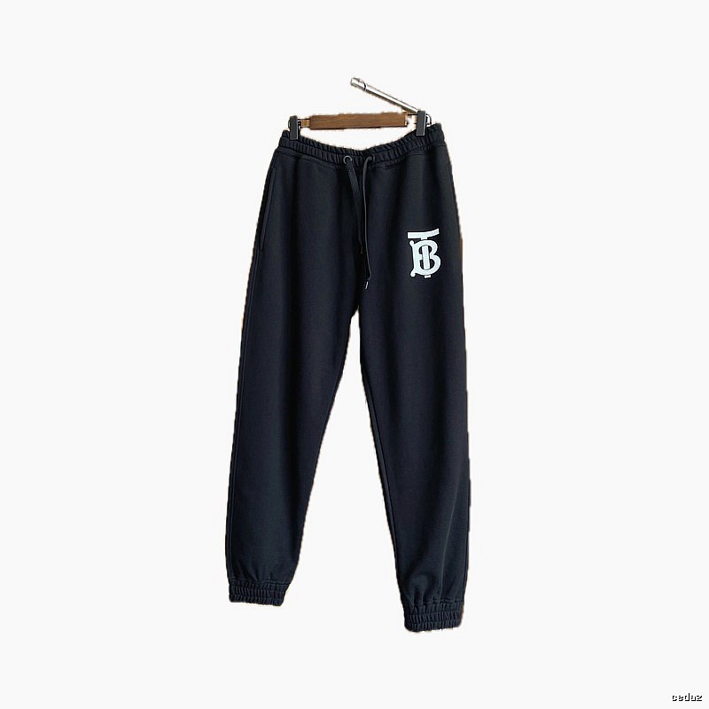 Burberry letter - printed casual black pants