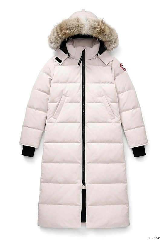Canada Goose Long Cool White Down Jacket
