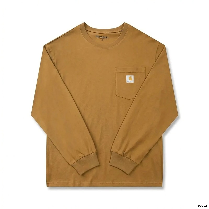 Carhartt basic retro brown long-sleeve