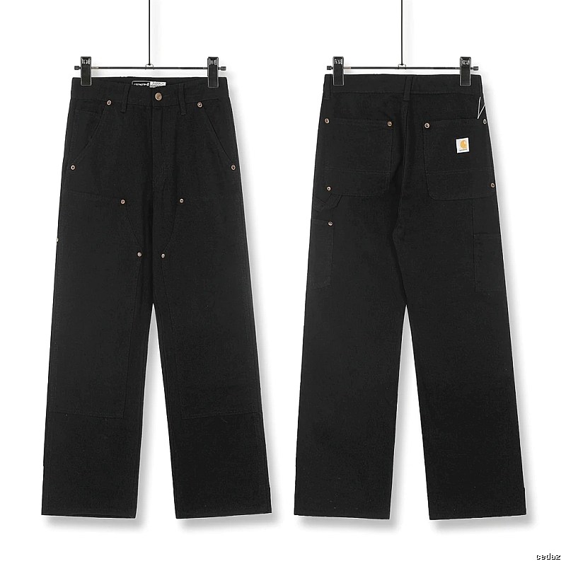 Carhartt workwear style black long trousers