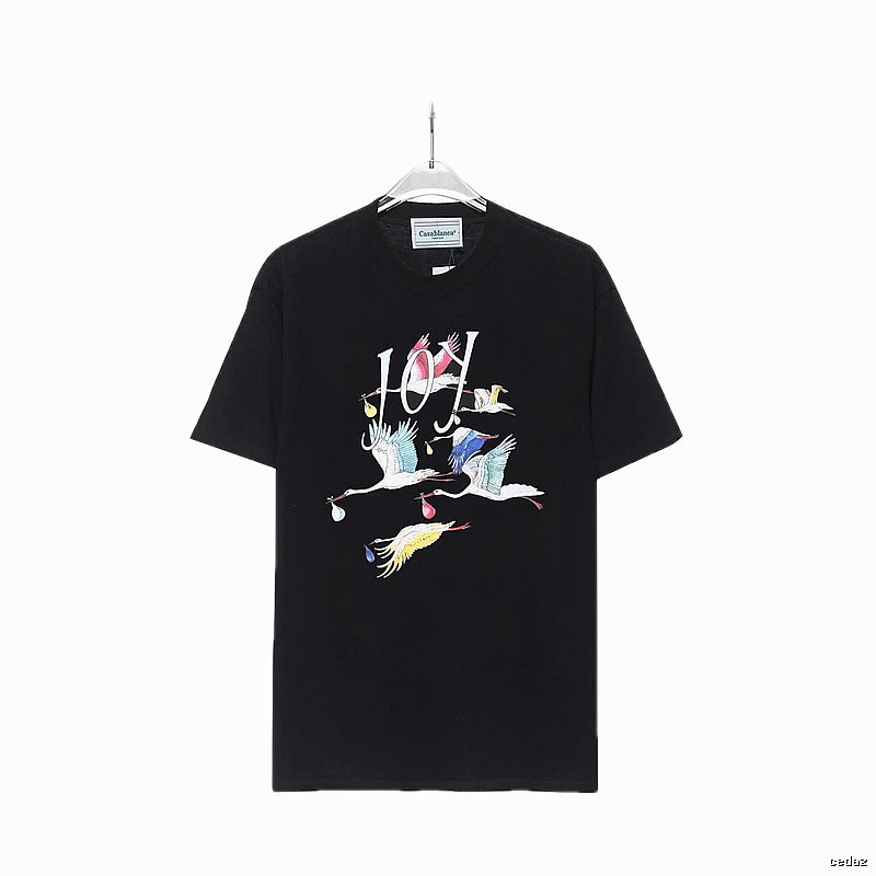 Casablanca Crane Style Black T-shirt
