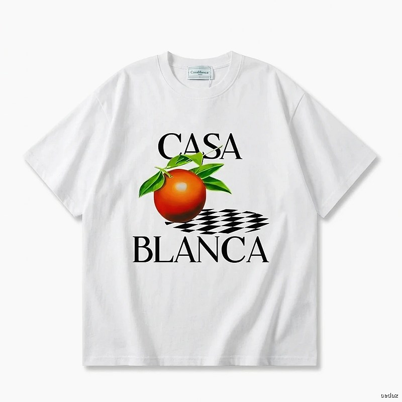 Casablanca Fruit Print White T-shirt