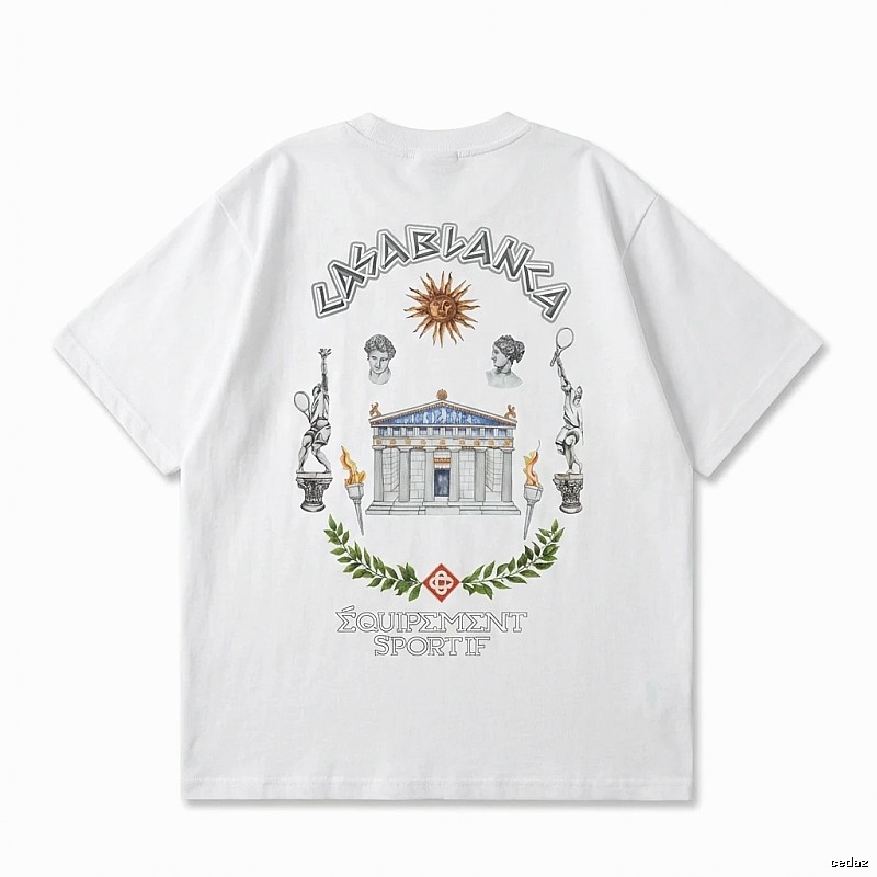 Casablanca Greek-style white T-shirt