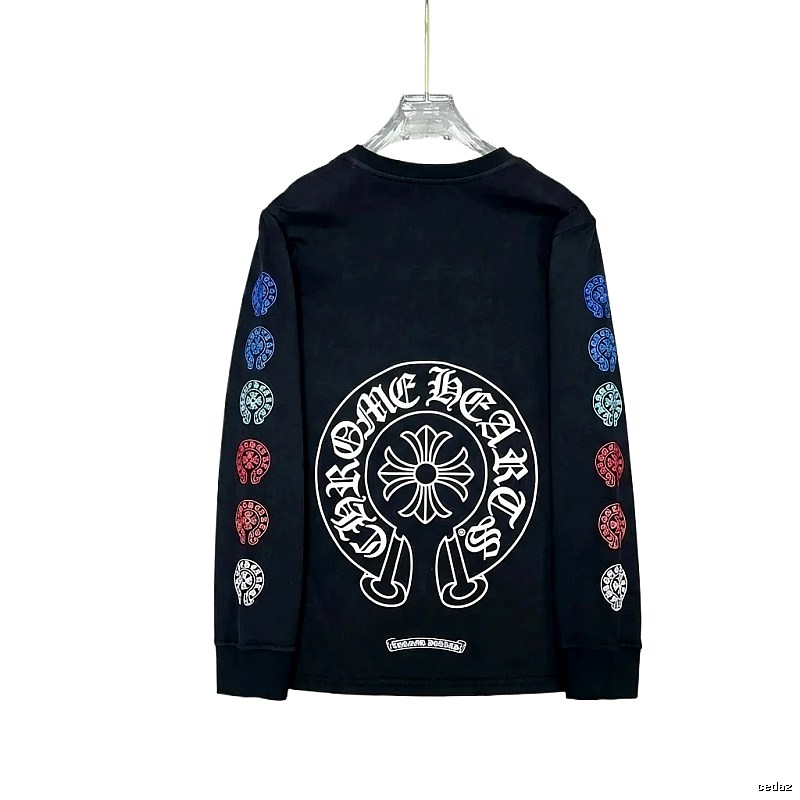 Chrome Hearts Colorful Print Black Hoodie