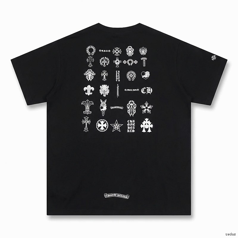 Chrome Hearts dark style black T-shirt