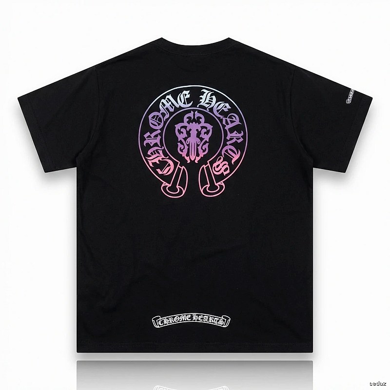 Chrome Hearts Dark Trendy Cool Black T-shirt